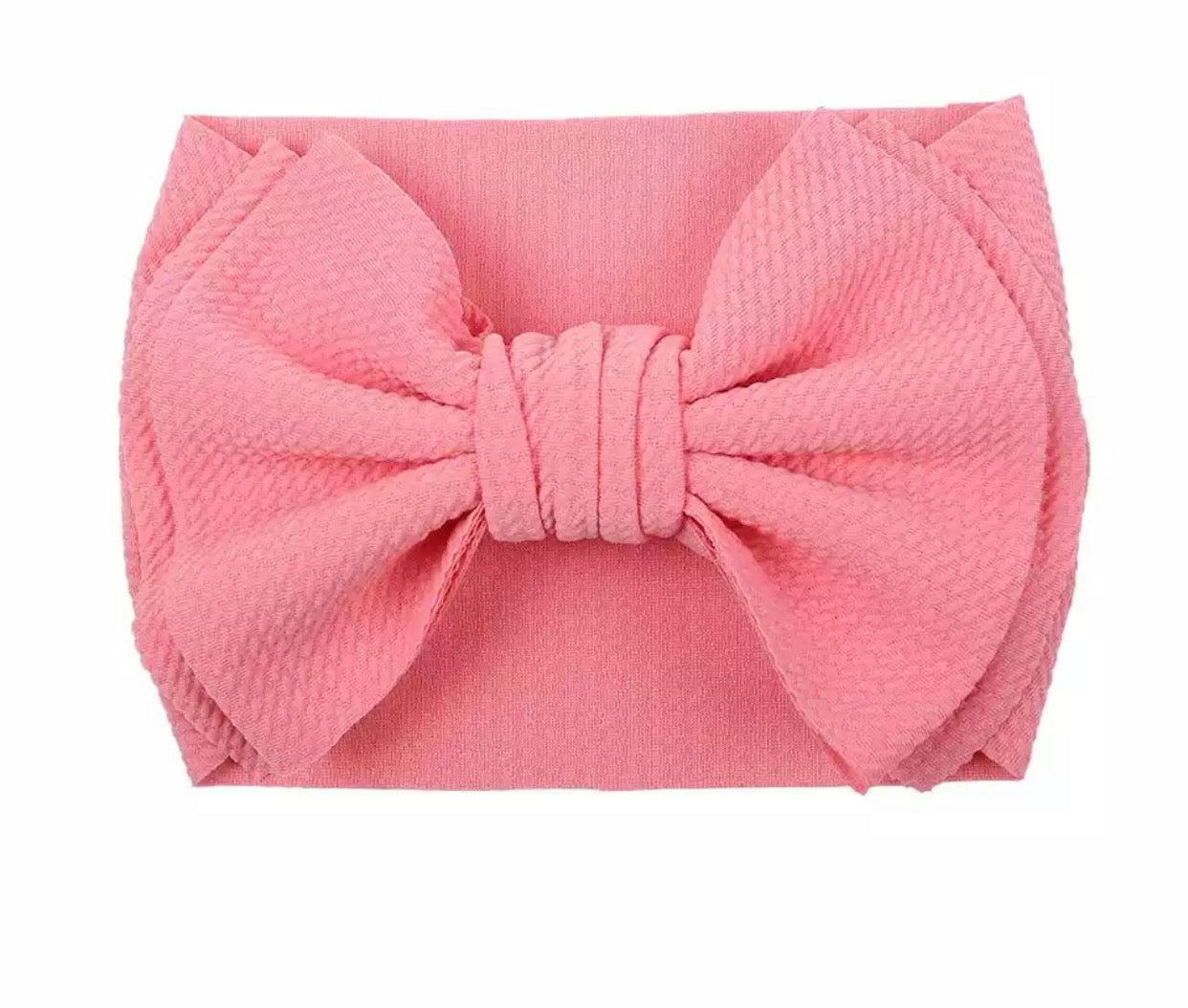 Big 7 inch double layered Bow Headwrap-Solid