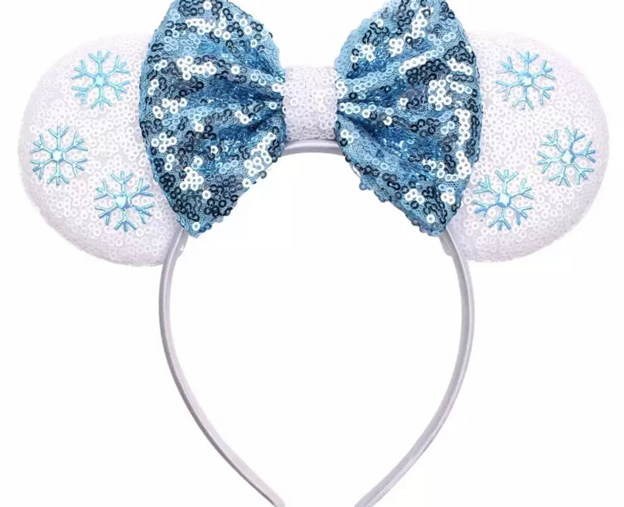 Mouse ears on plastic band